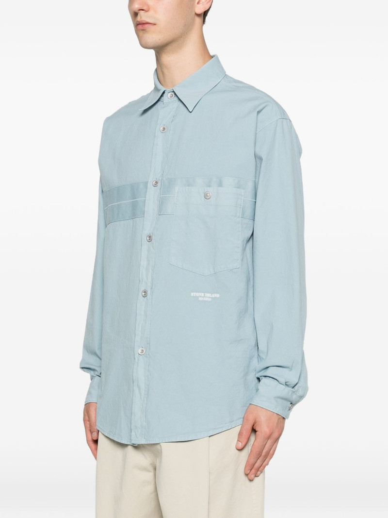 logo-embroidered shirt 3