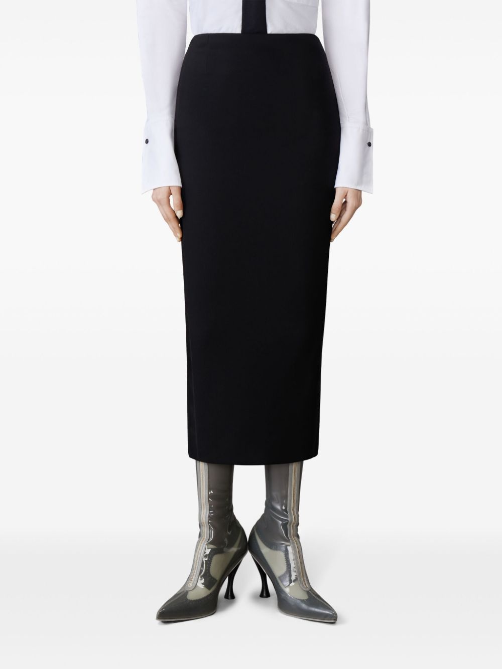 wool hobble skirt - 3