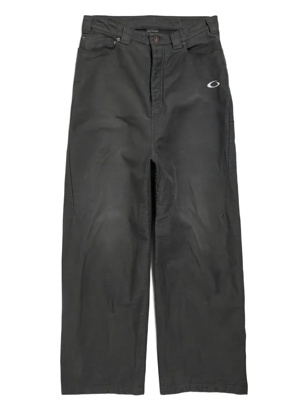 logo-embroidered trousers - 1