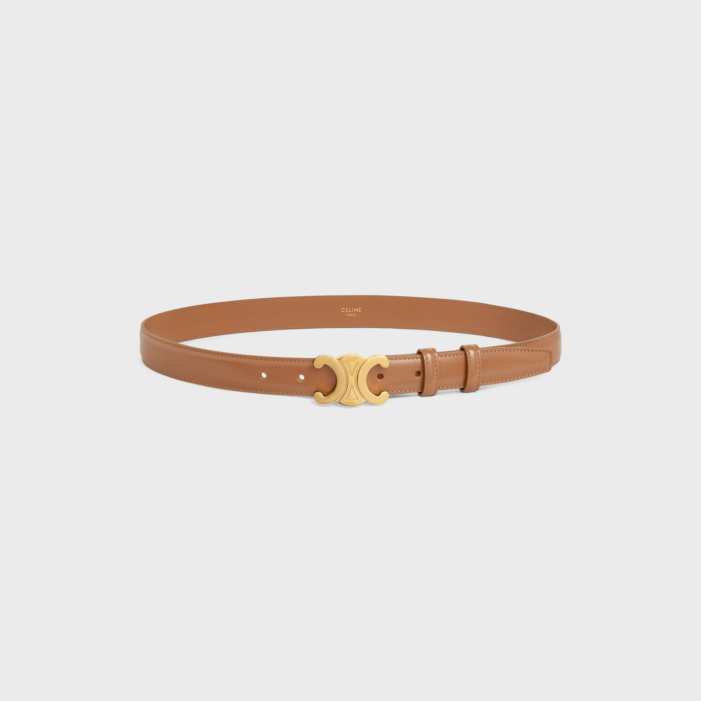 Medium Triomphe Belt in Taurillon Leather - 1