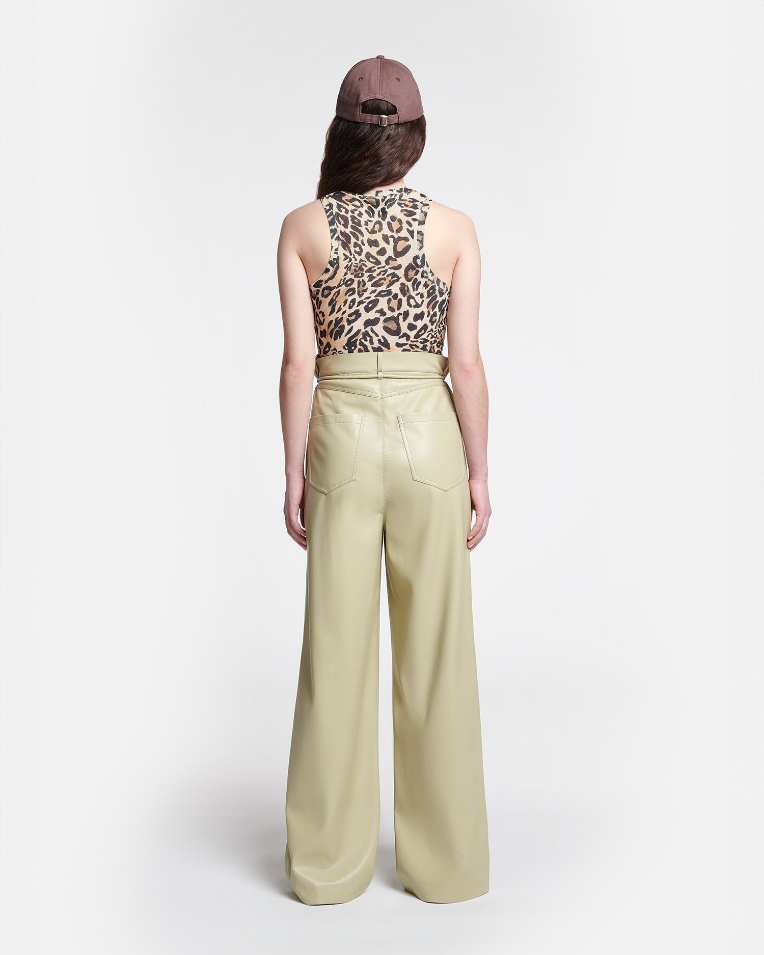 Belted Slip Satin Pants - 5