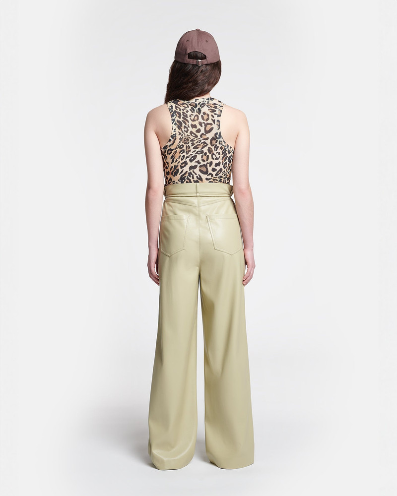 Belted Slip Satin Pants 5