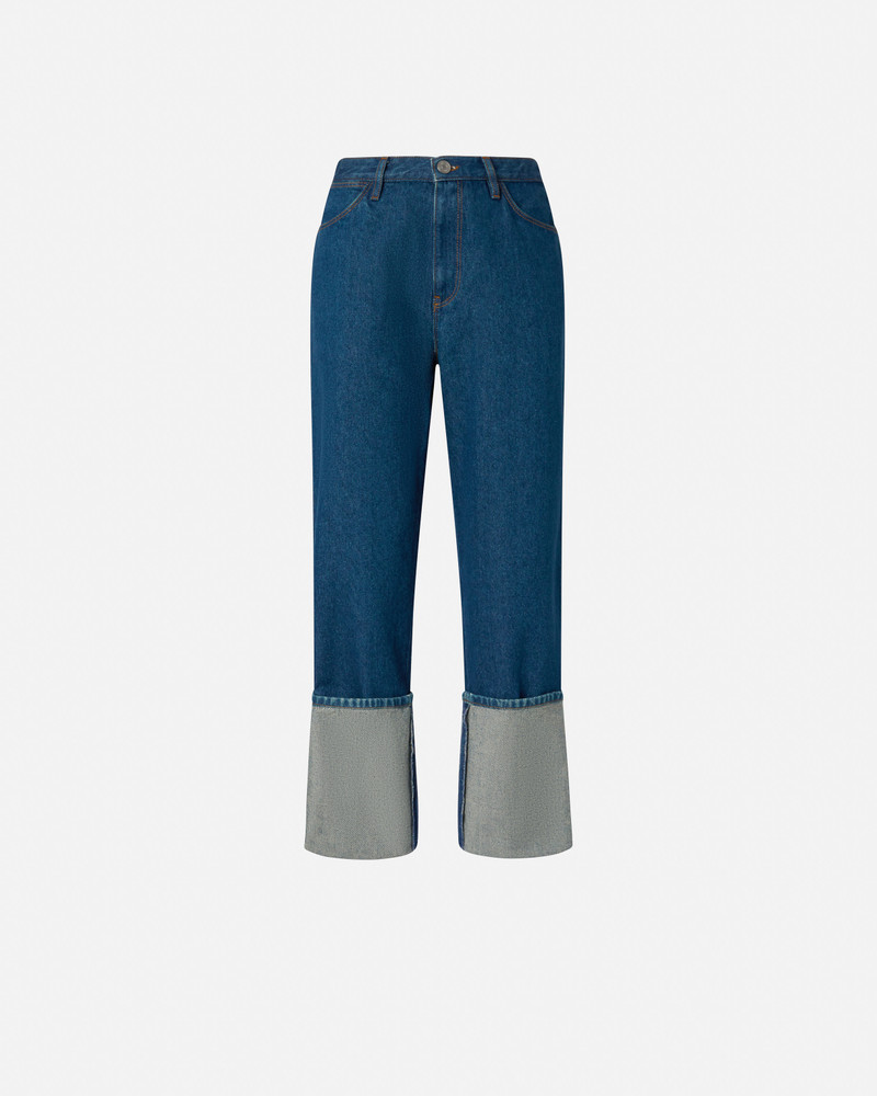 REIMAGINE BY PINKO X PATRICK MCDOWELL STRAIGHT-LEG JEANS WITH CUFFS 1