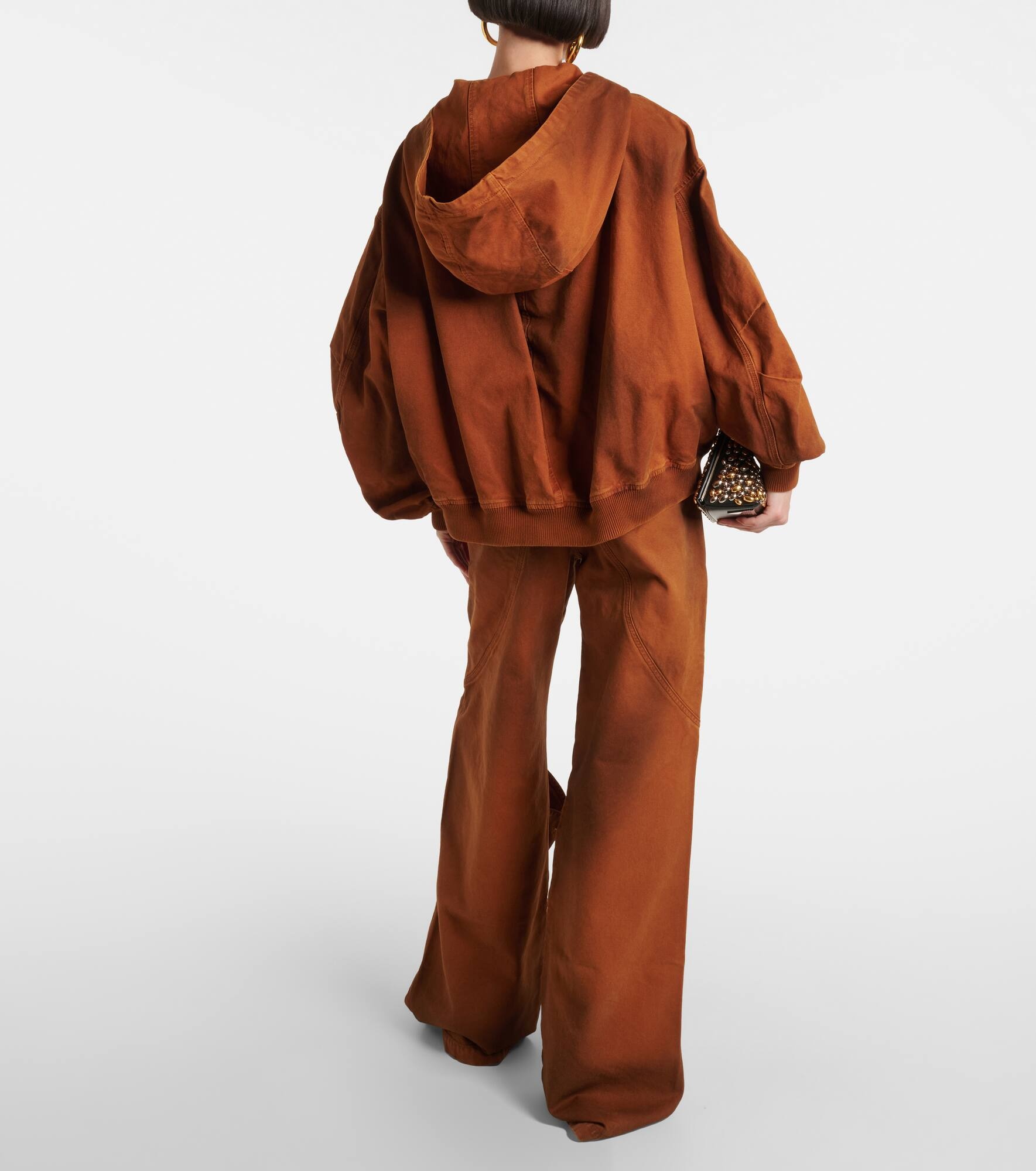 Dégradé cotton zip-up hoodie - 3