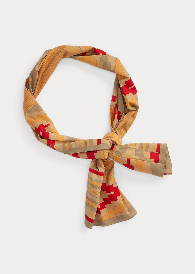 RRL by Ralph Lauren Geometric-Print Cotton Scarf outlook