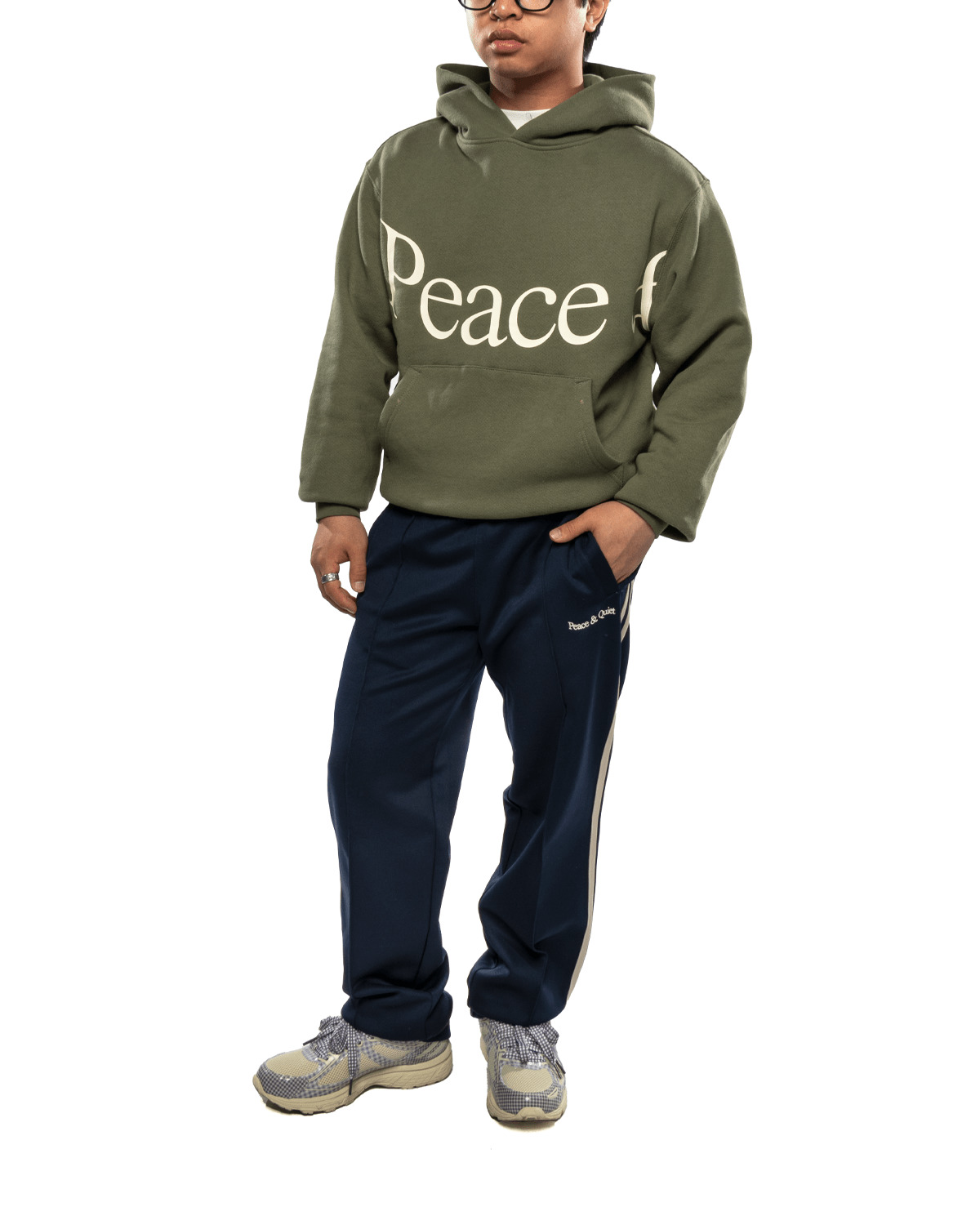 Wordmark Track Pants Navy - 2
