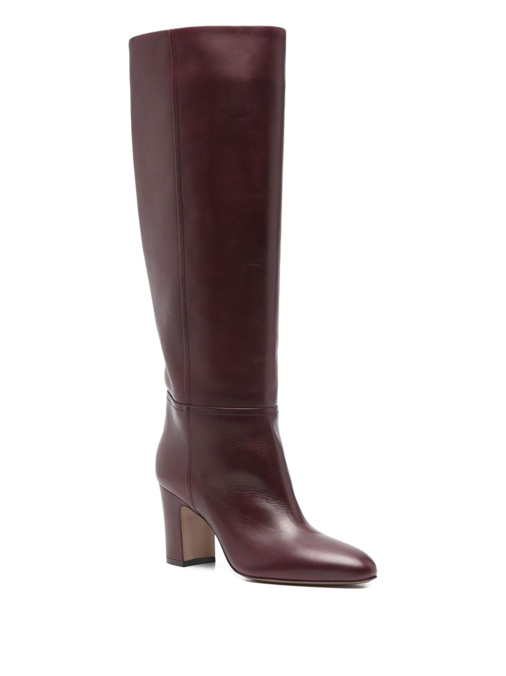 70mm leather block-heel boots - 2
