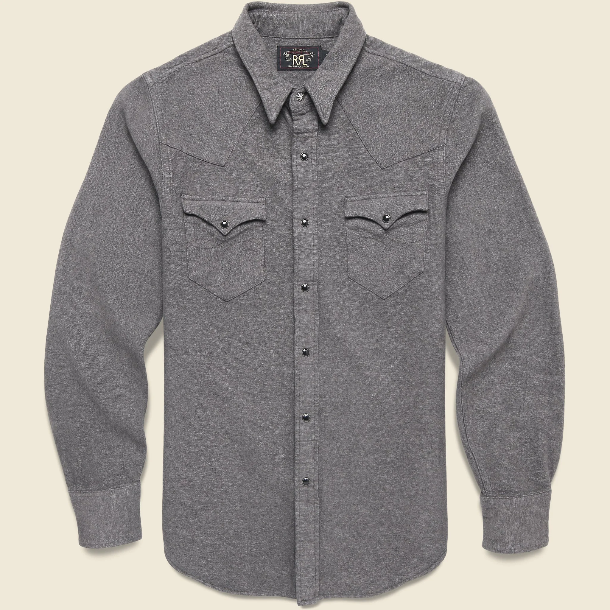 Buffalo Western Shirt - Gray - 1