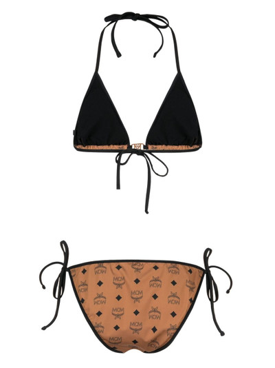 MCM Monogram-print strappy bikini outlook