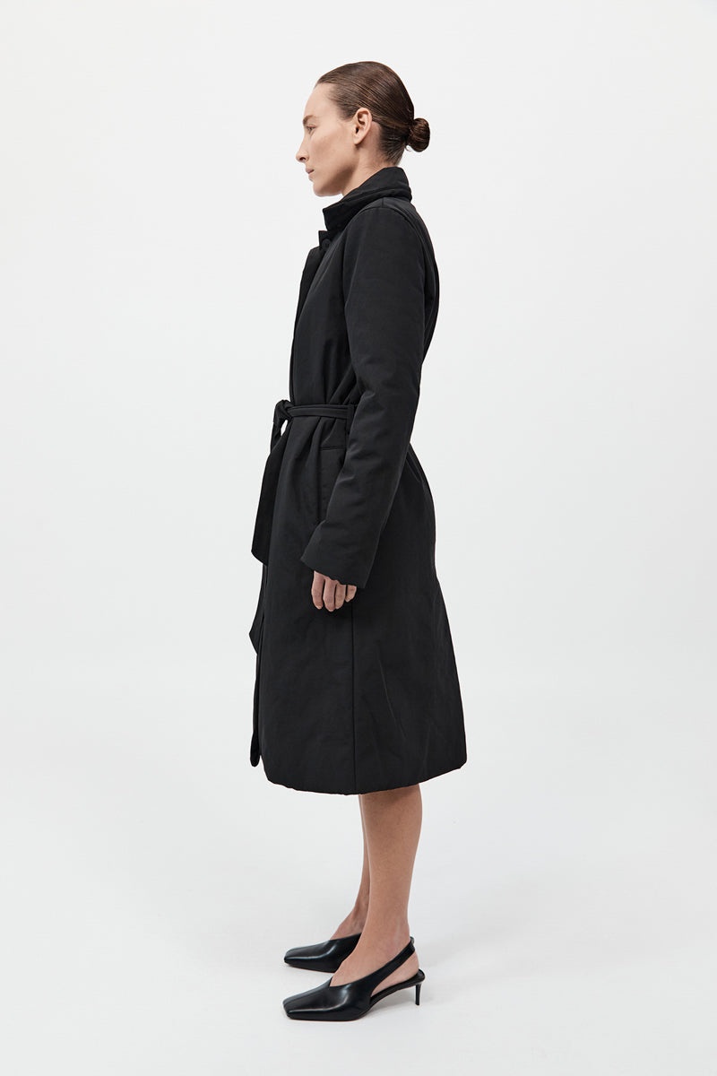 Padded Car Coat - Black - 6