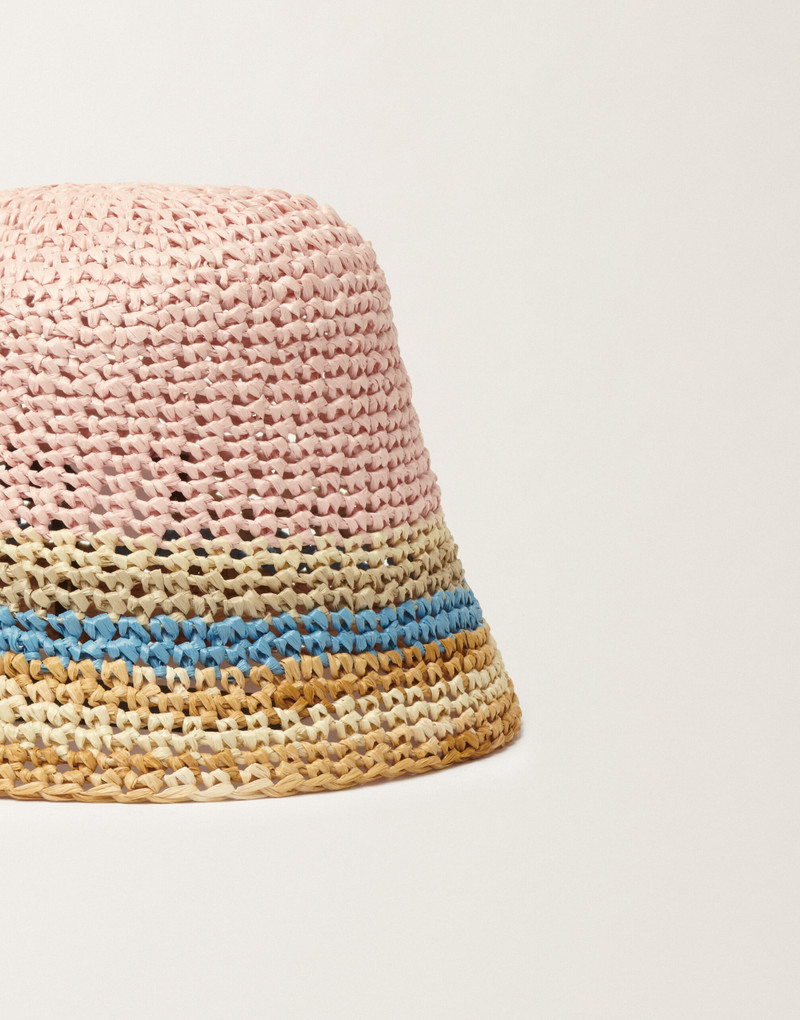 Crochet fisherman hat in raffia 3