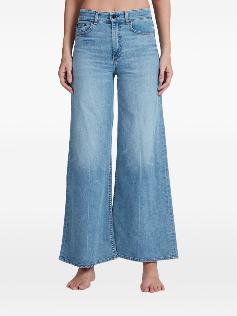 faded wide-leg jeans 1