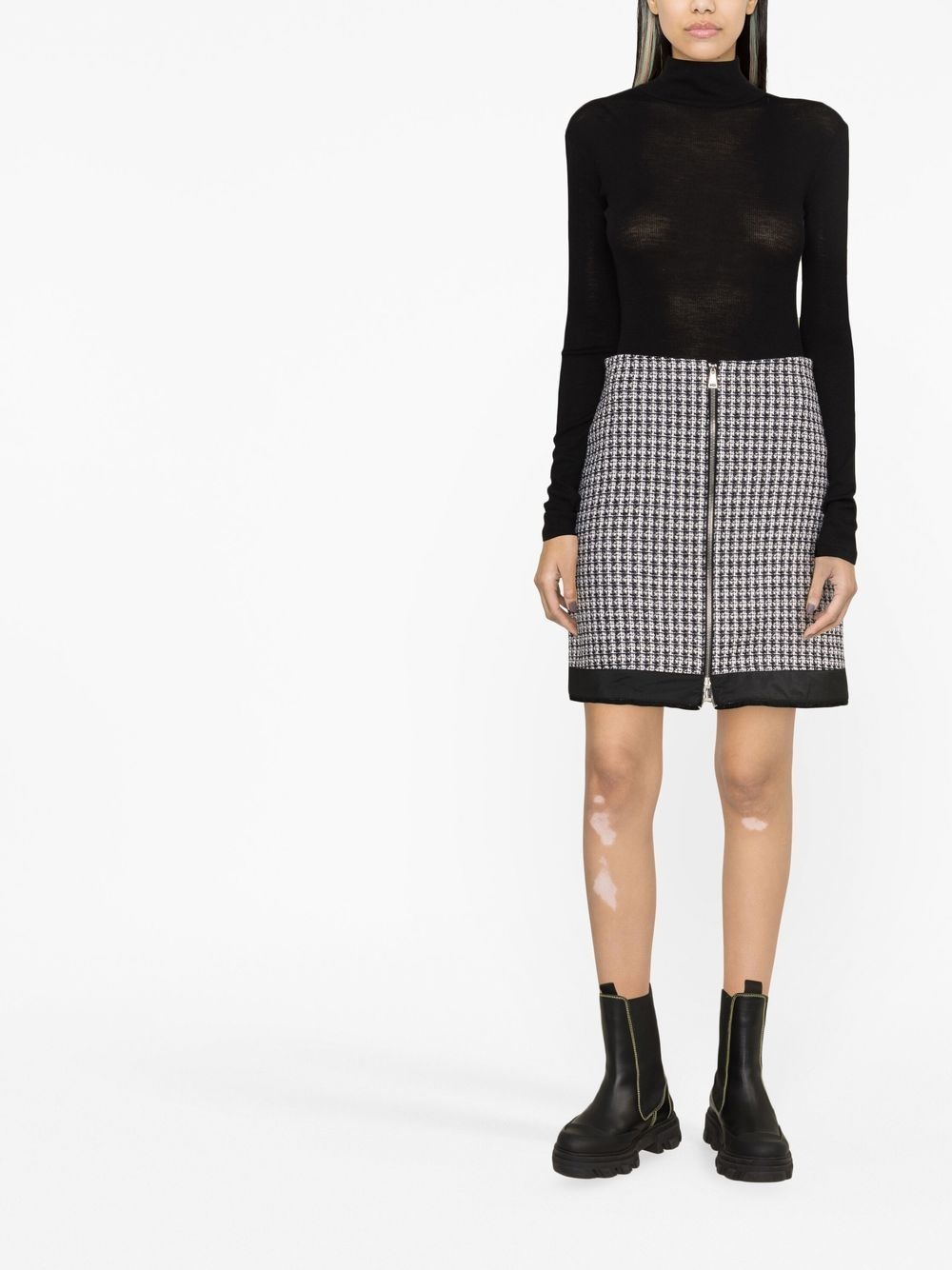 tweed A-line skirt - 2