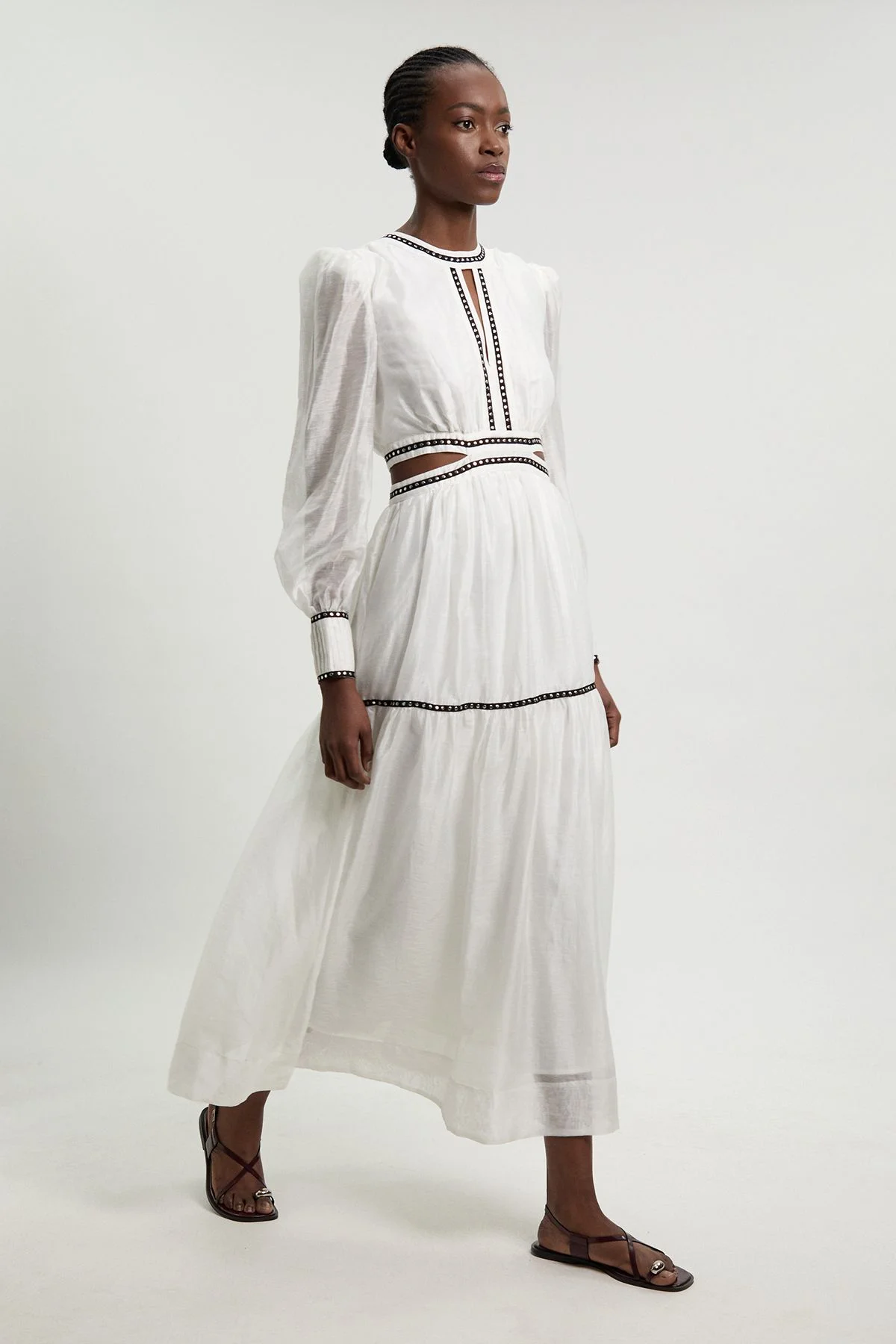 Studded Detail Maxi Dress - 1