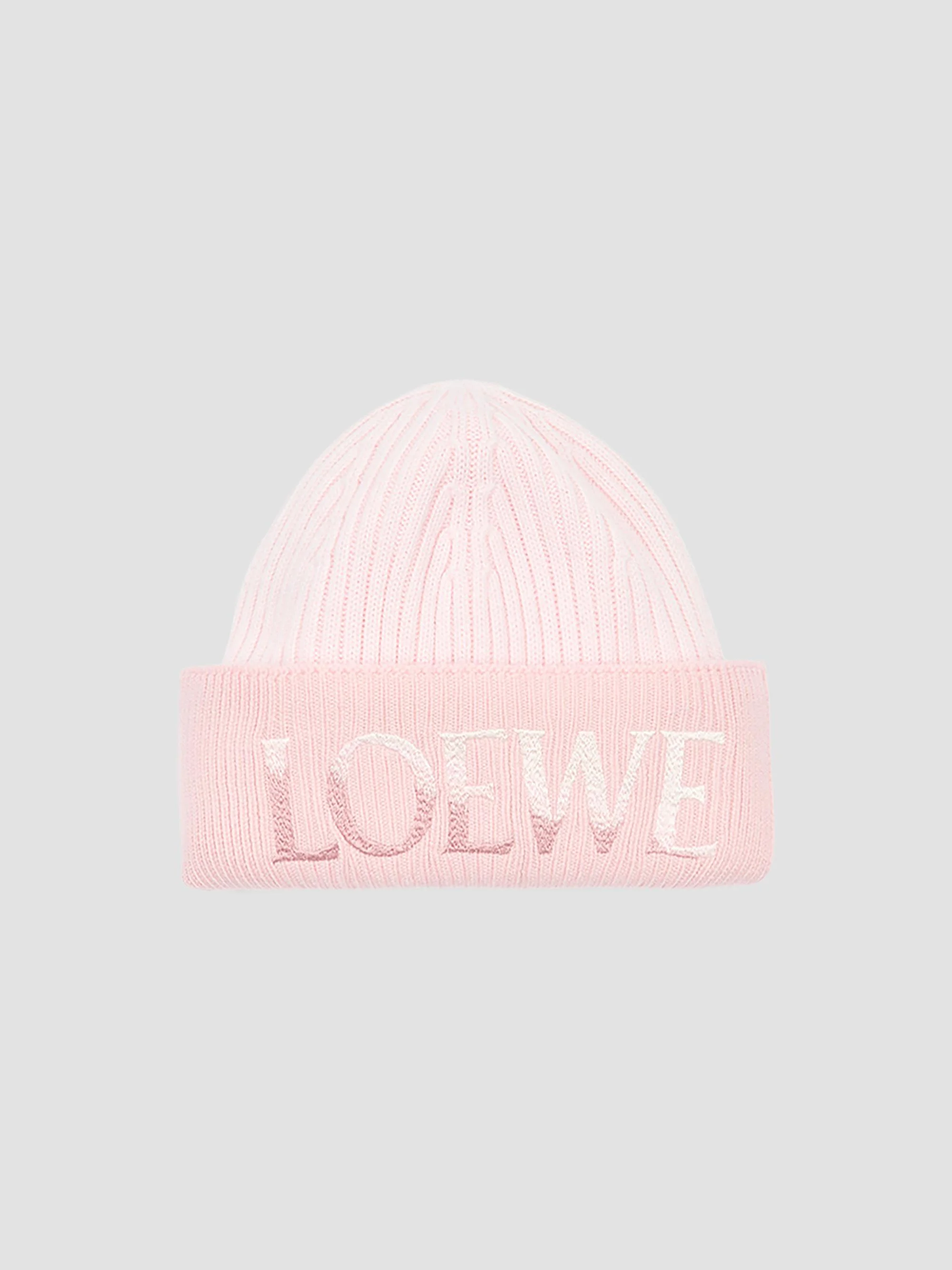 Women's Logo-Embroidered Wool Beanie - Light Pink - 1