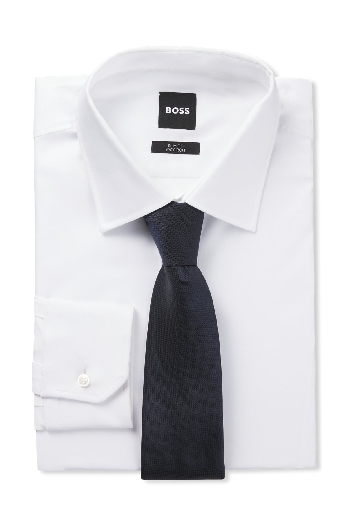 MICRO-PATTERN JACQUARD TIE WITH SILK - 3