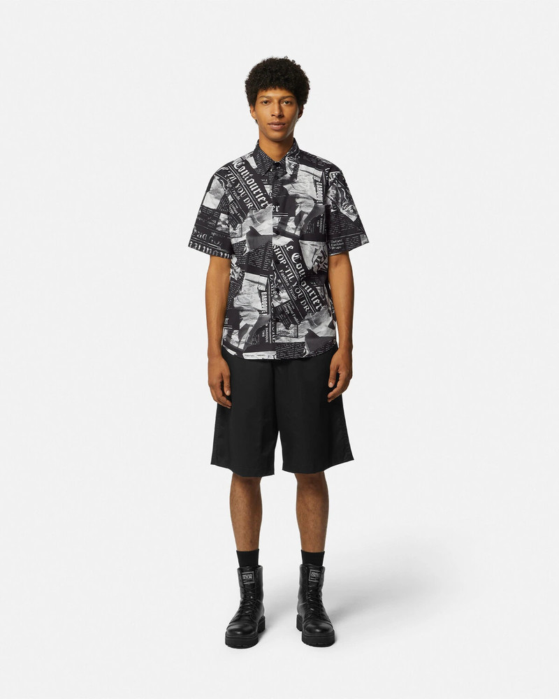 VERSACE JEANS COUTURE Magazine Short-Sleeved Shirt outlook