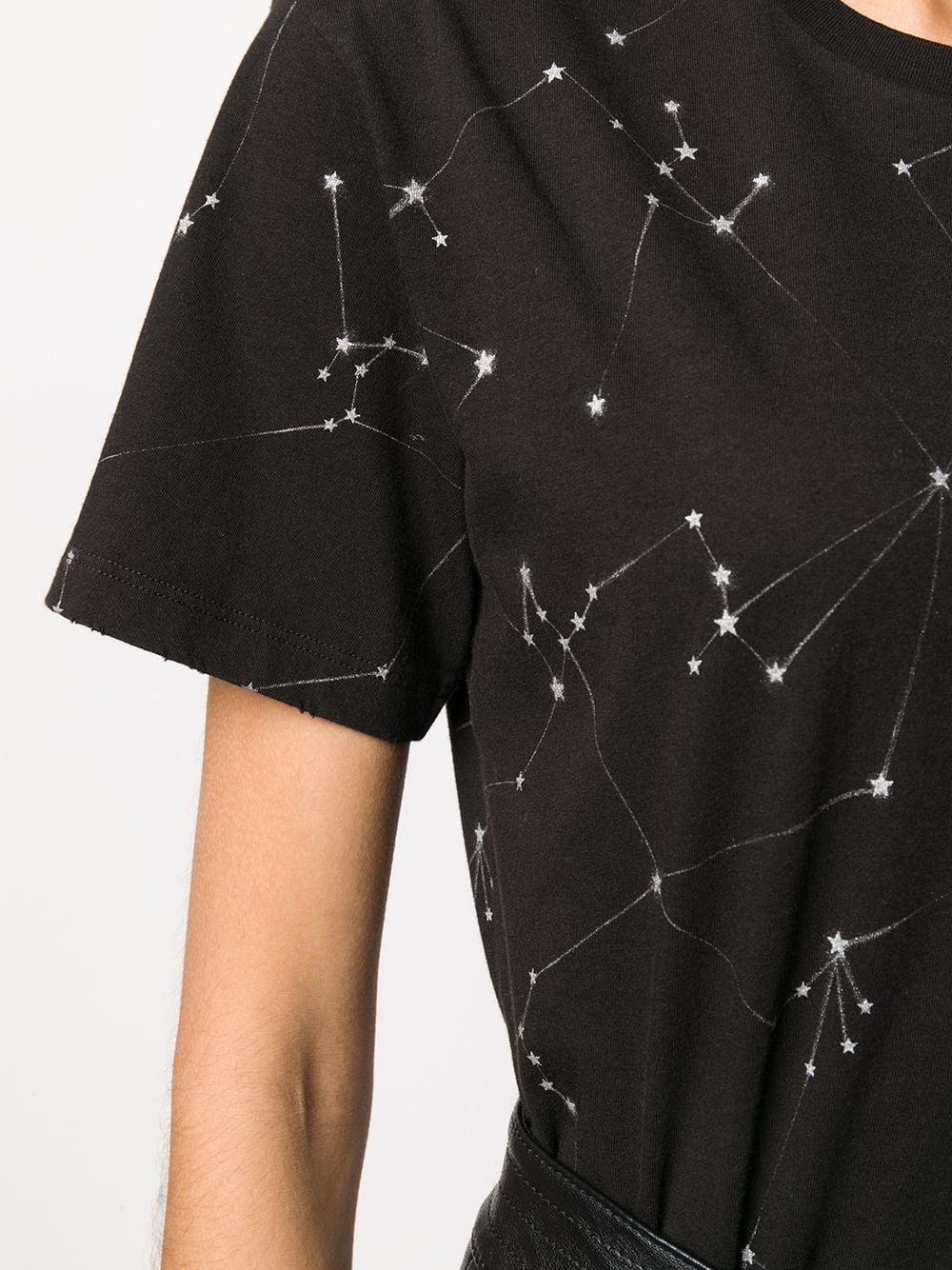 constellation print T-shirt - 5