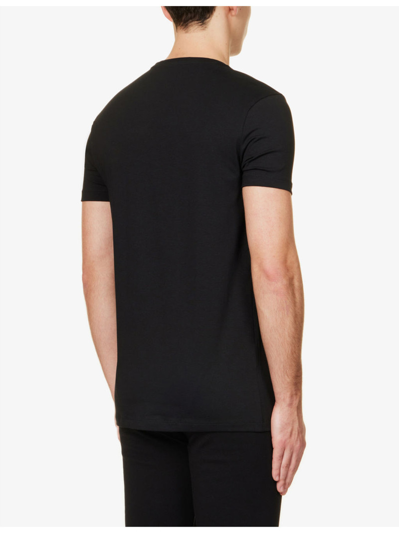 Regular-fit crewneck stretch-cotton T-shirt 4