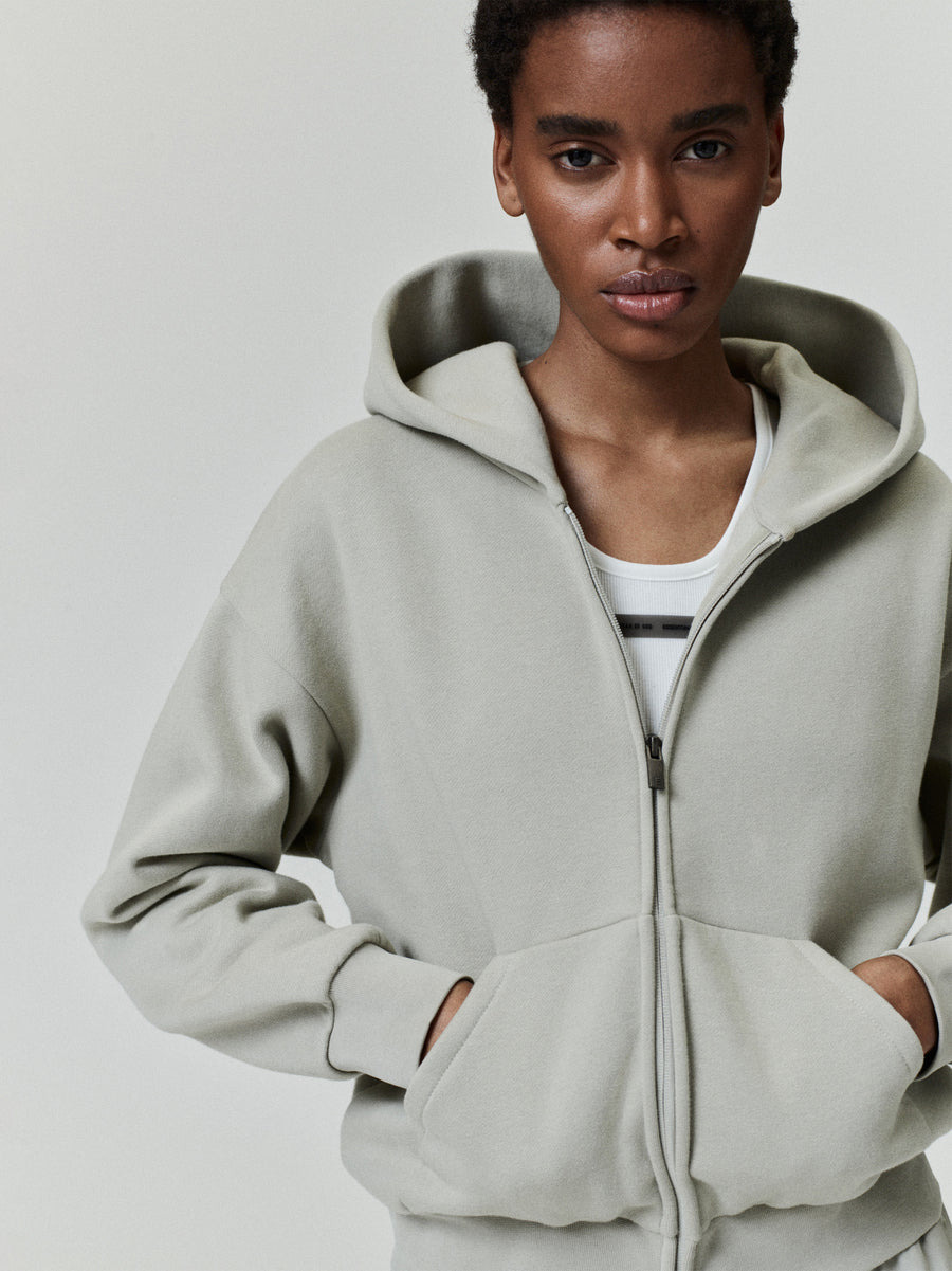 Womens Classic Fleece Zip-Up Hoodie - 3