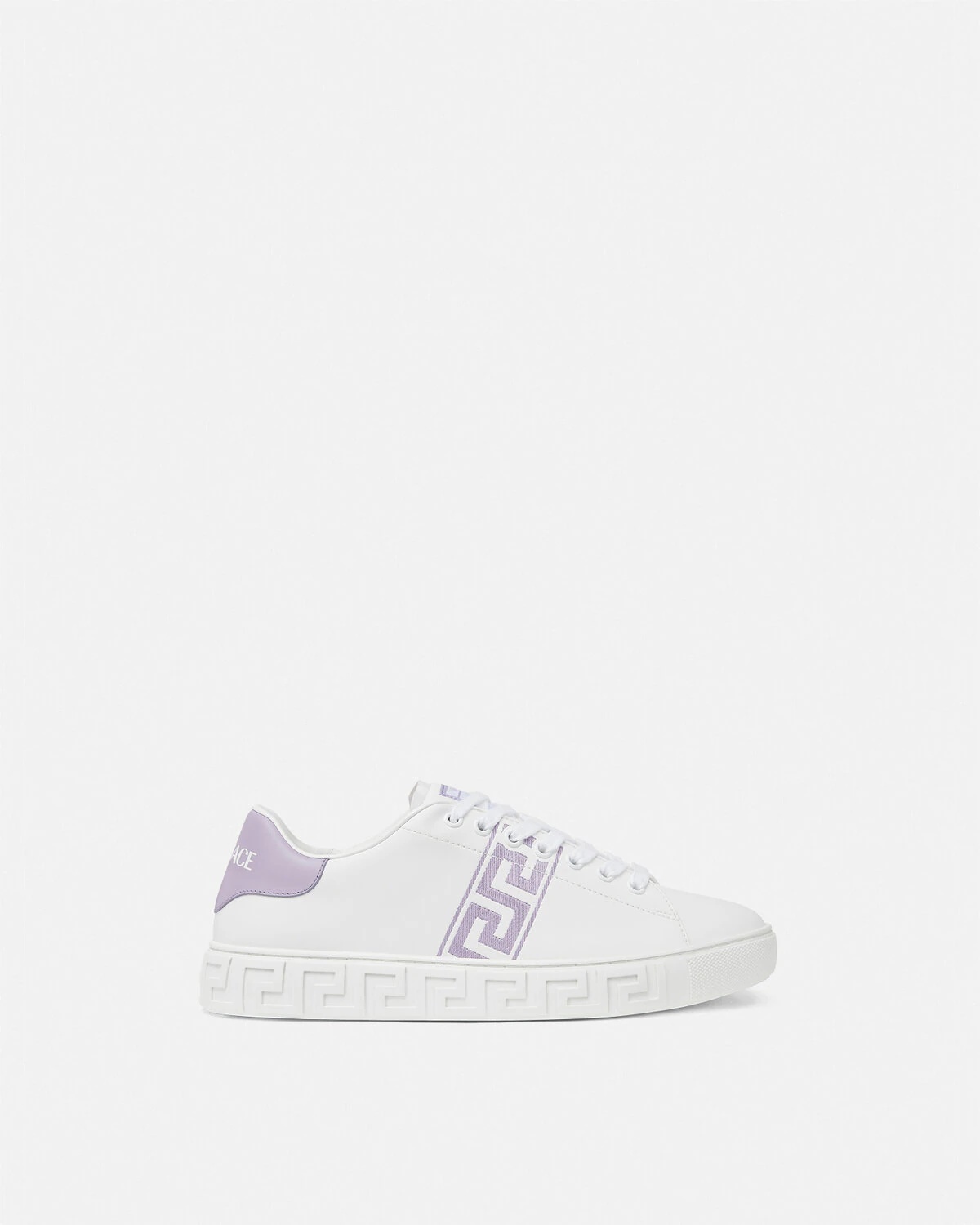 Embroidered Greca Sneakers - 1