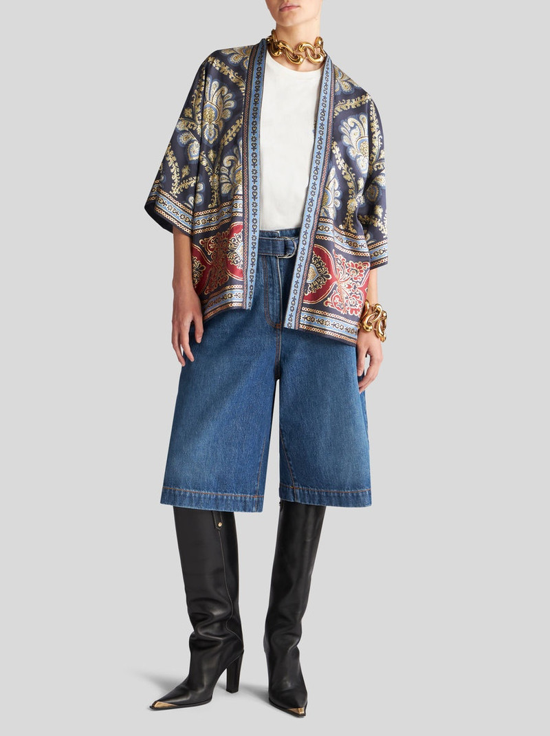 Etro PRINTED SILK KESA ROBE outlook