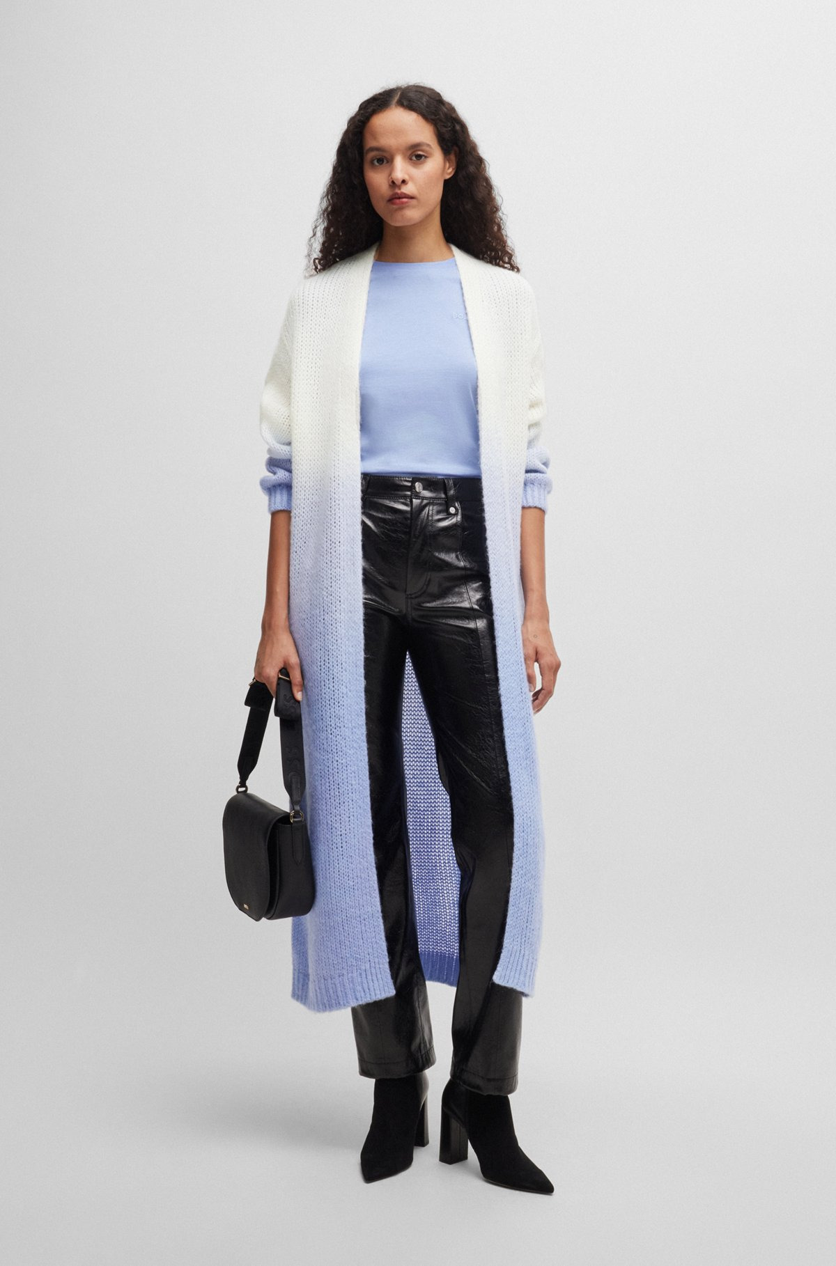 LONG-LENGTH DIP-DYE CARDIGAN WITH WOOL AND ALPACA - 3