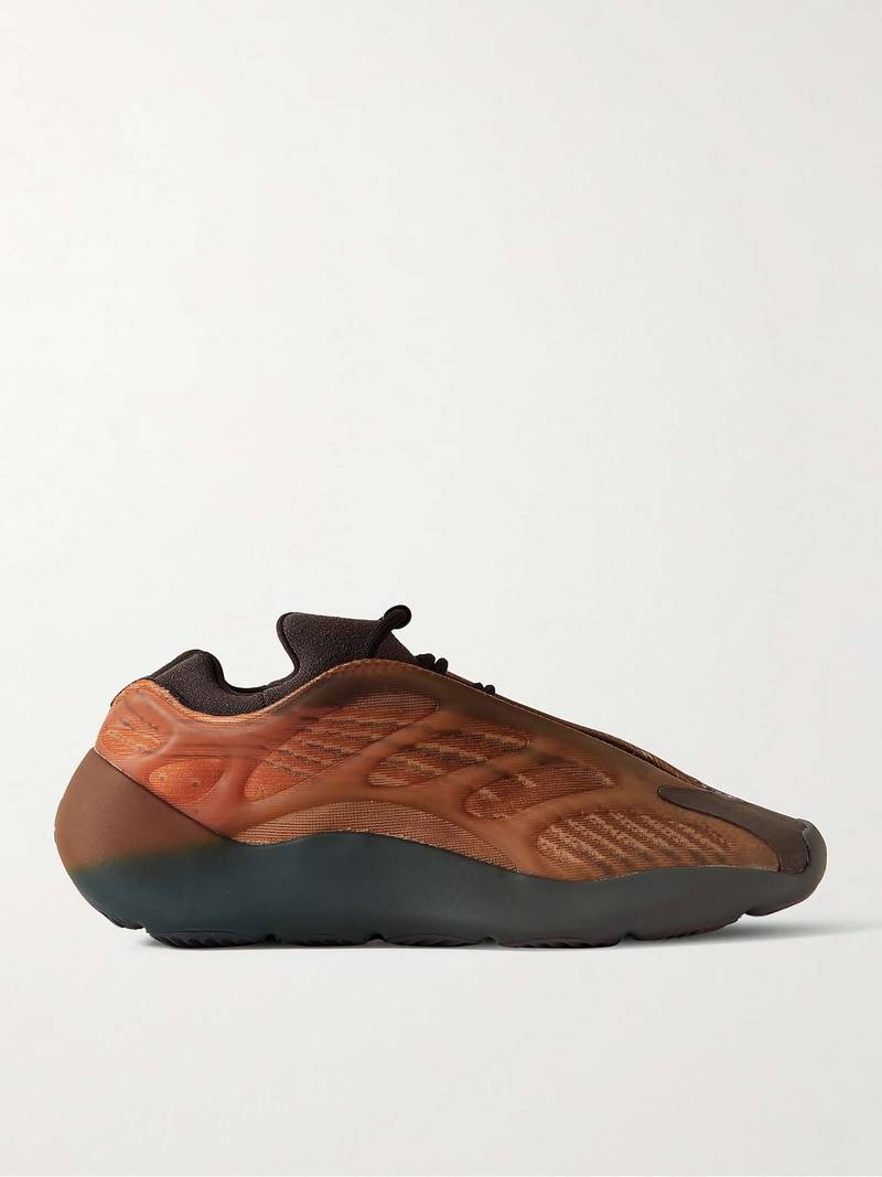 Yeezy 700 V3 Rubber-Trimmed Mesh Sneakers - 1