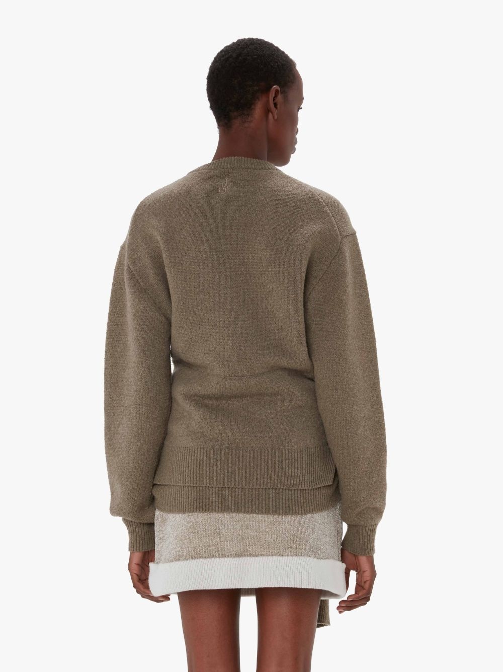 DRAPED TIE-FRONT SWEATER - 3