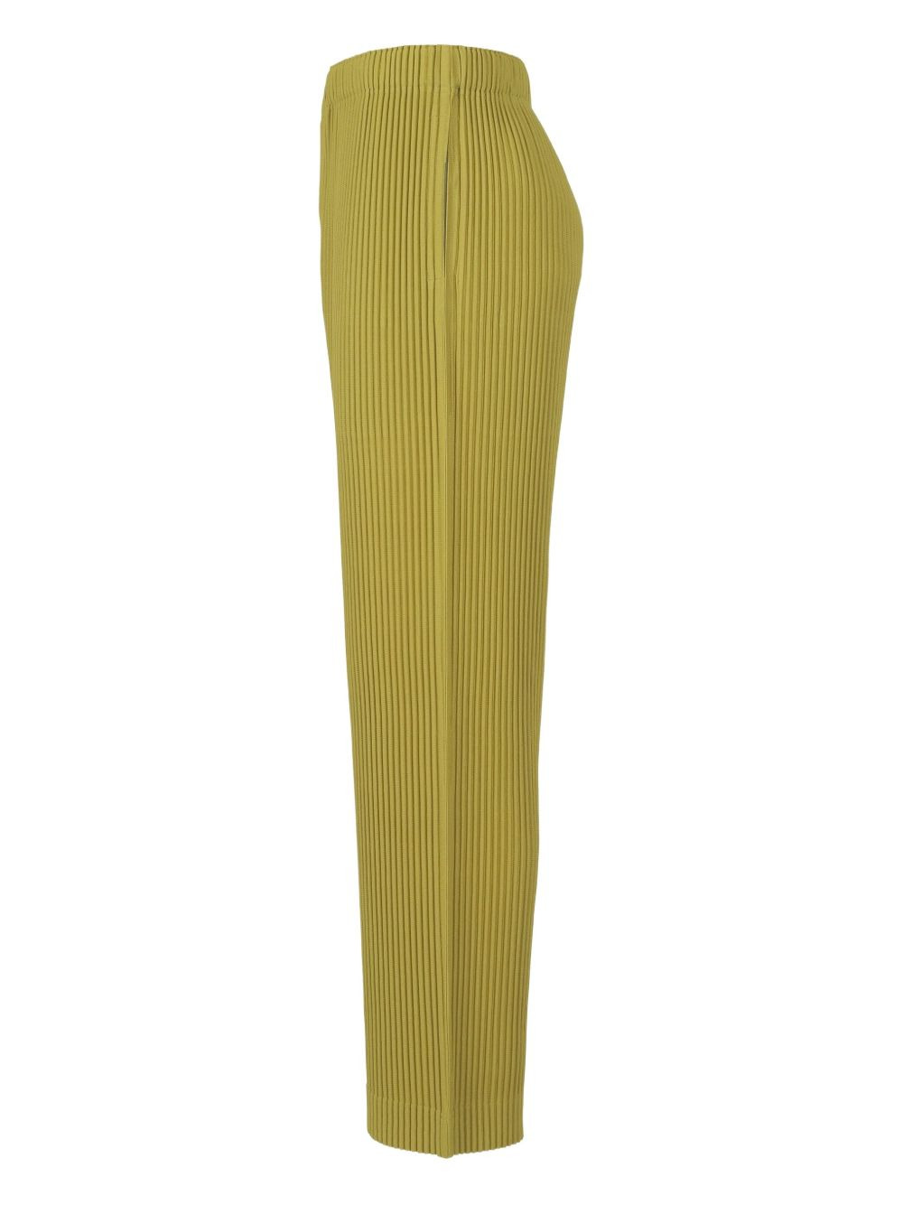 plissé-effect tapered trousers - 3