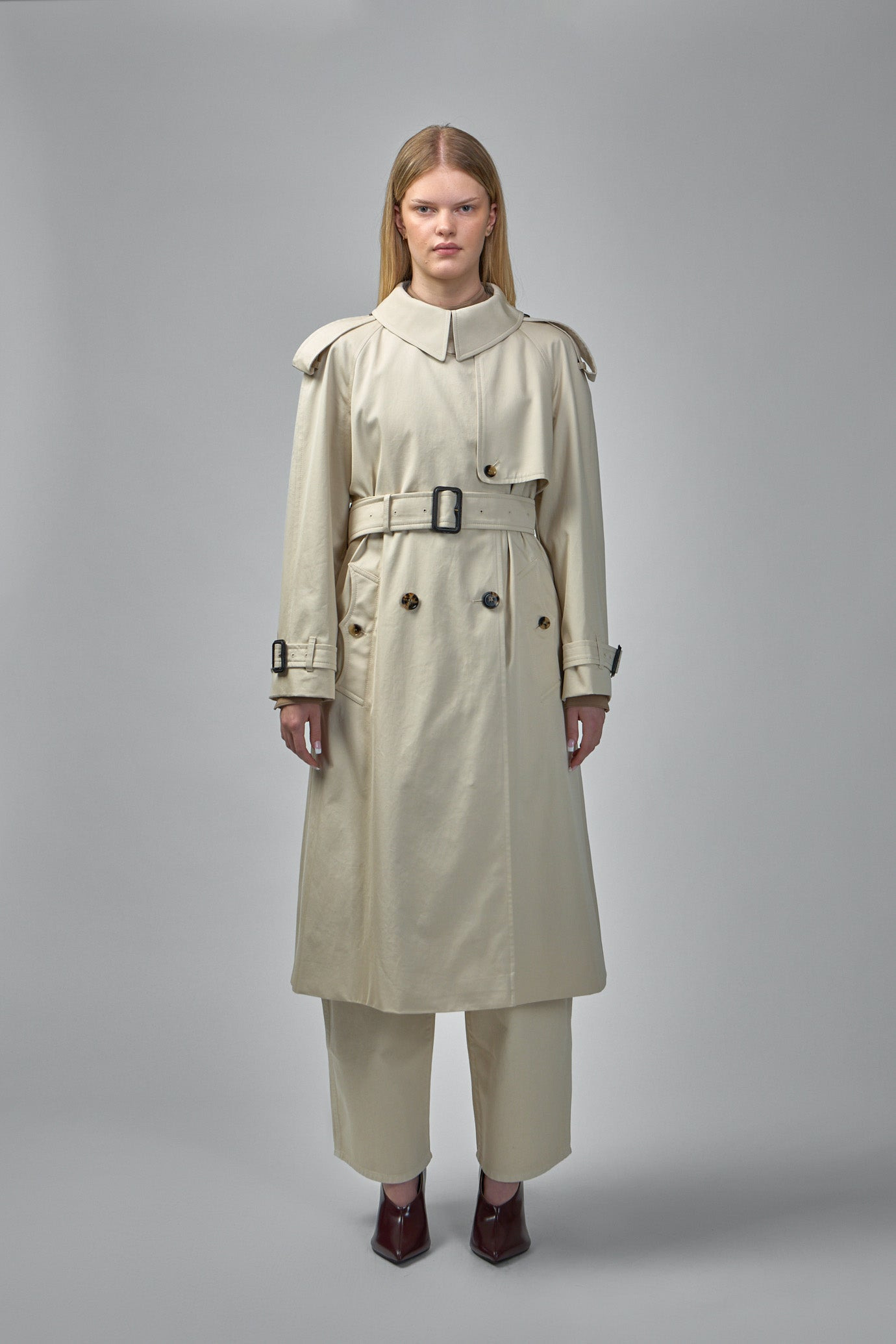 Long Gabardine Fitzrovia Trench Coat - 1
