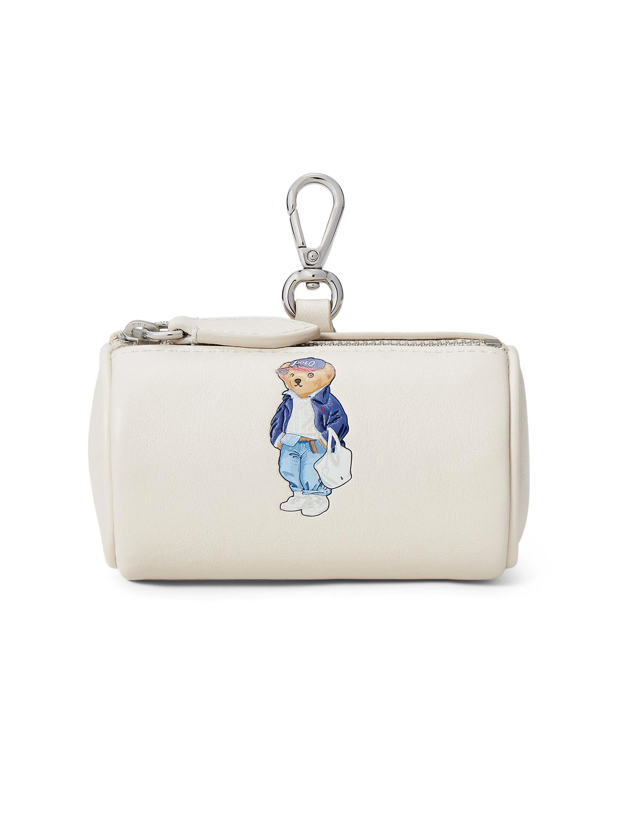 Women's Spring Bear Leather Coin Purse - Parchment - 1