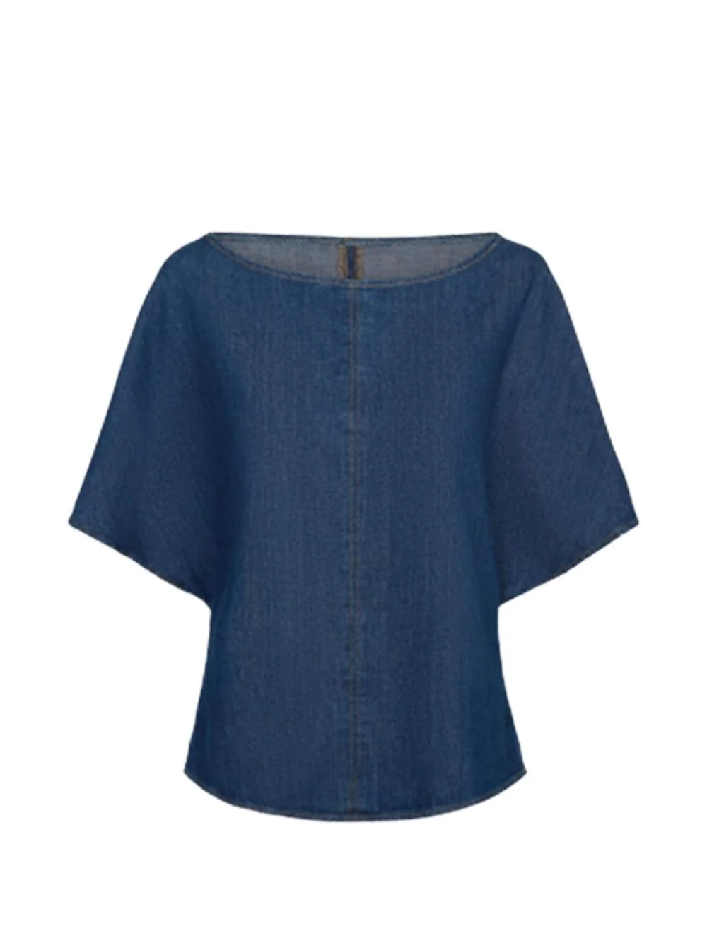 short-sleeve denim T-shirt - 1