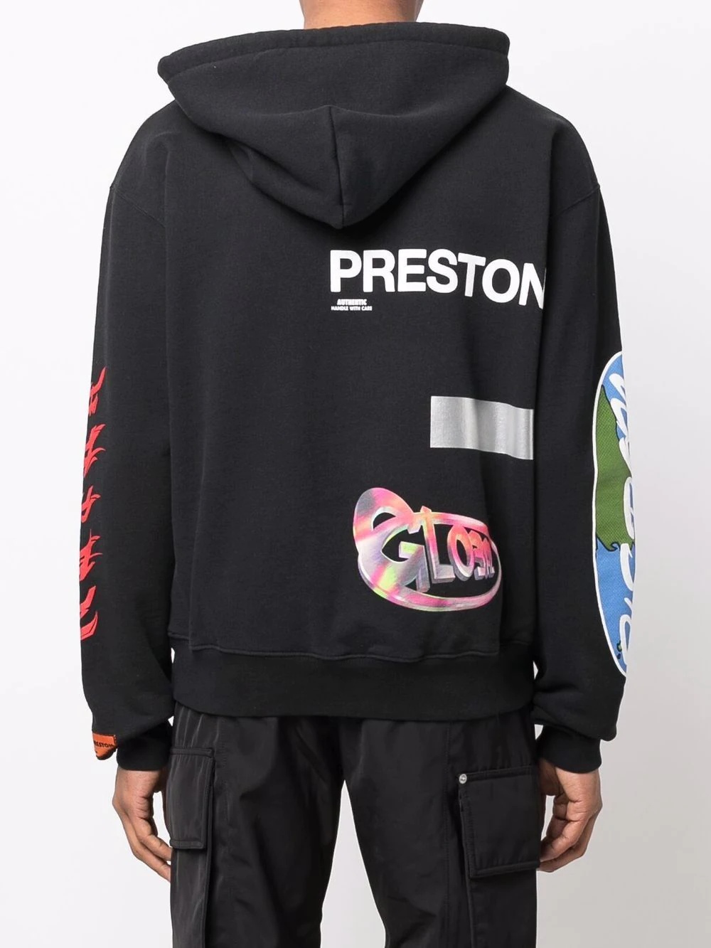 global print hoodie - 4