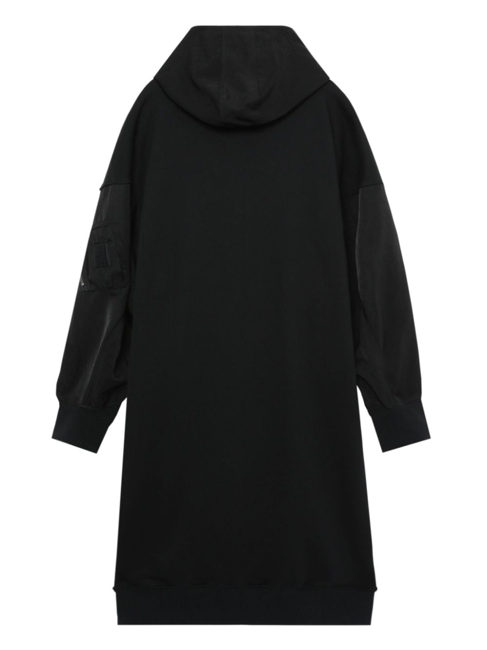 hooded drop-shoulder coat - 6