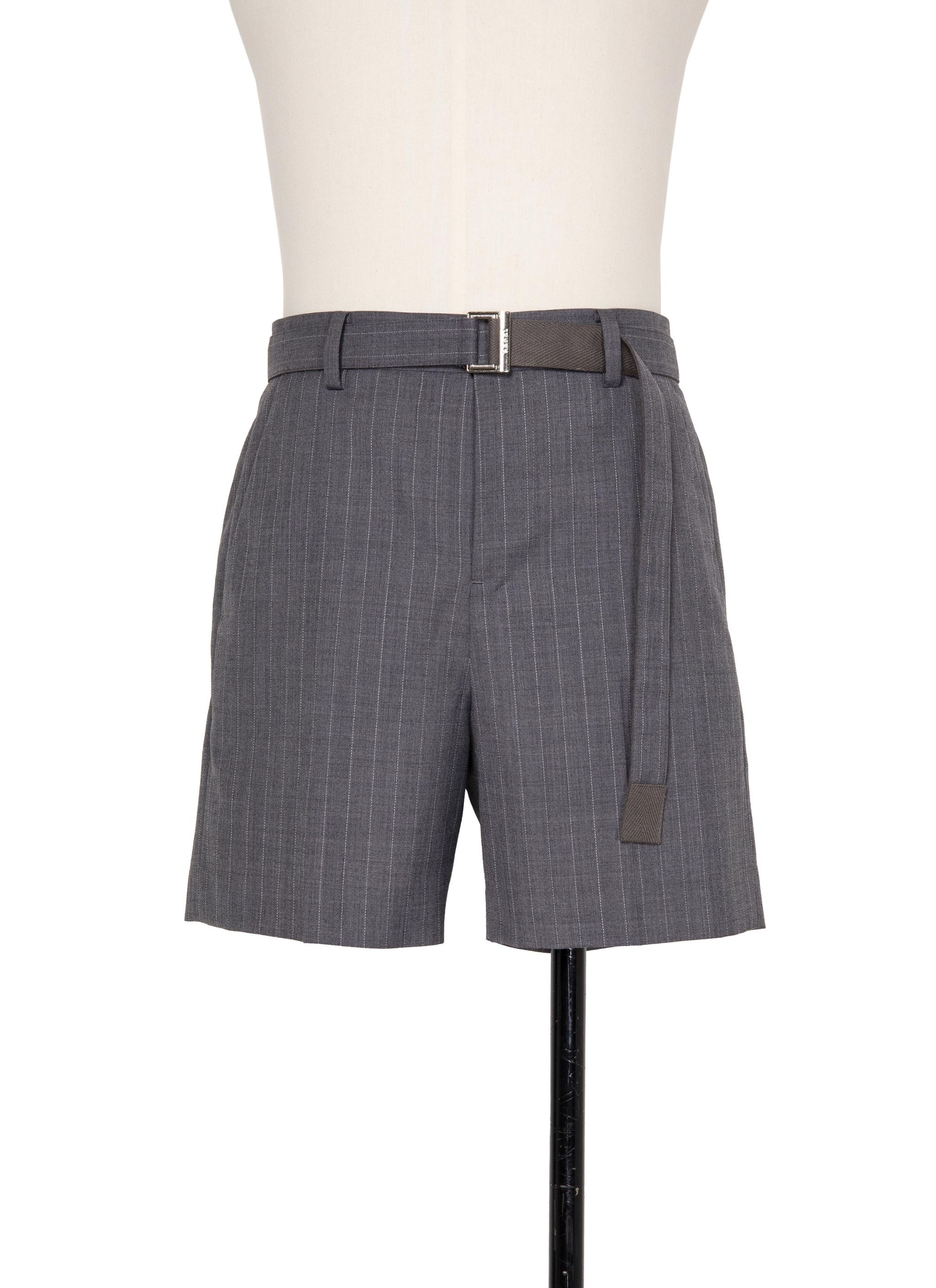 Chalk Stripe Shorts - 1