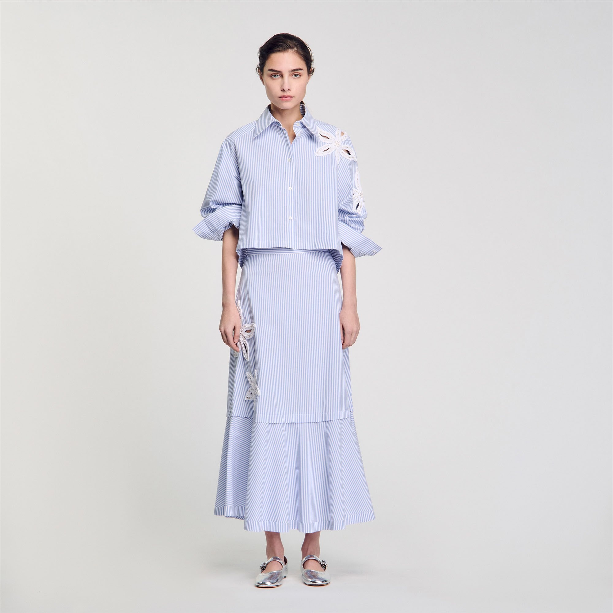 MAXI STRIPED SKIRT - 2