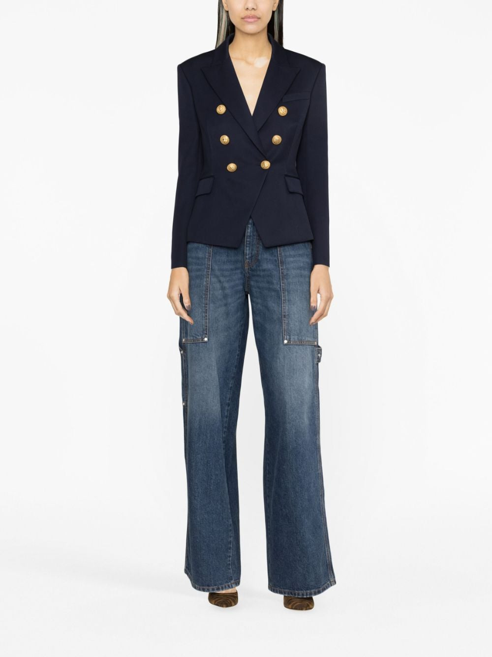 Balmain Double-breasted wool blazer - 3