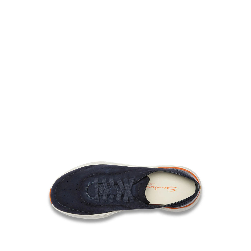 Santoni Blue Trainers - Low-Tops Men - 4