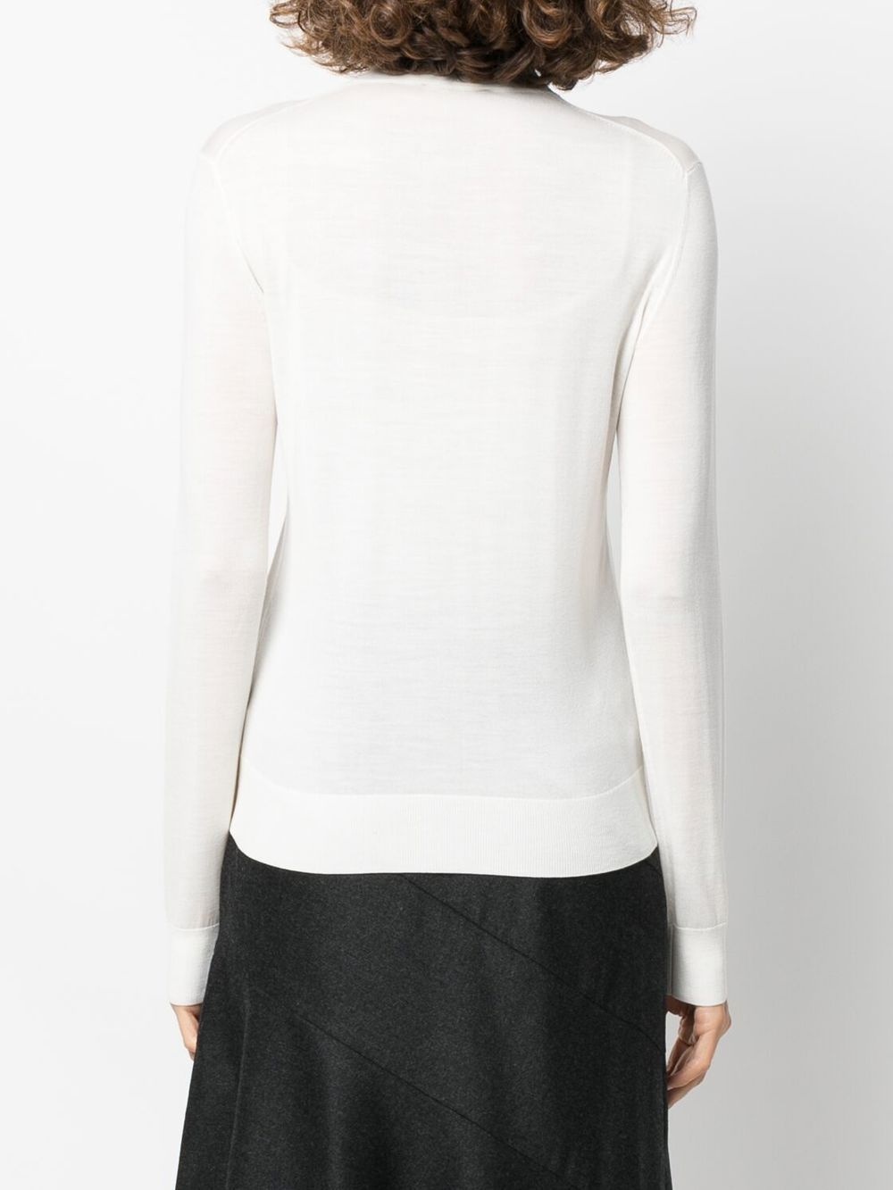 ribbed-knit roll neck jumper - 4