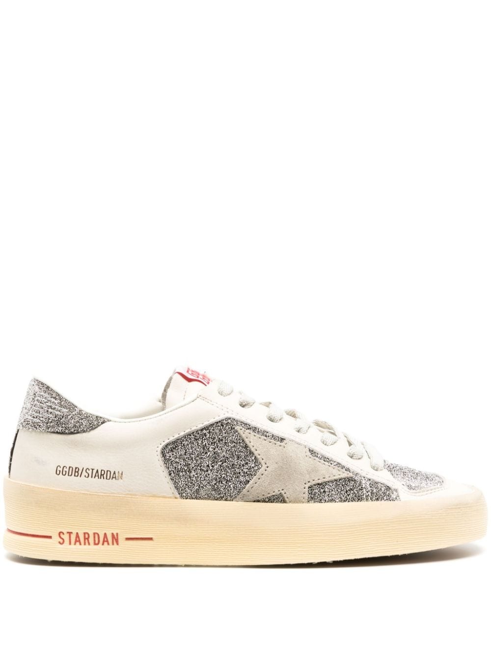 Stardan crystal-embellished leather sneakers - 1