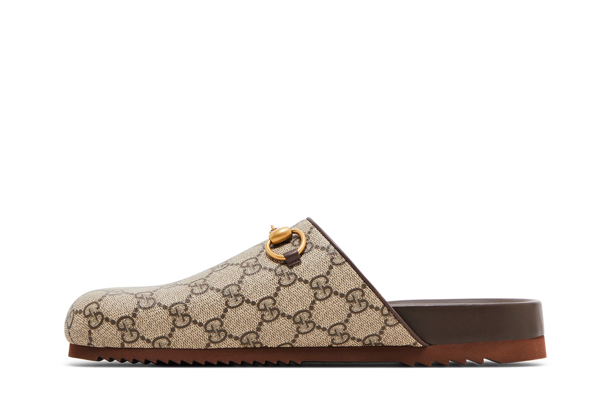 Gucci Wmns Horsebit Slipper 'GG Supreme - Beige' - 3