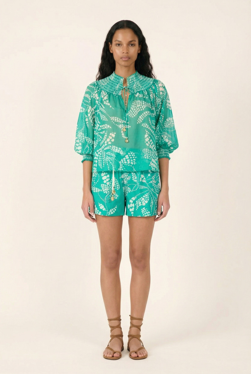 Poupette St Barth Blouse Ysee - Mint Austral outlook
