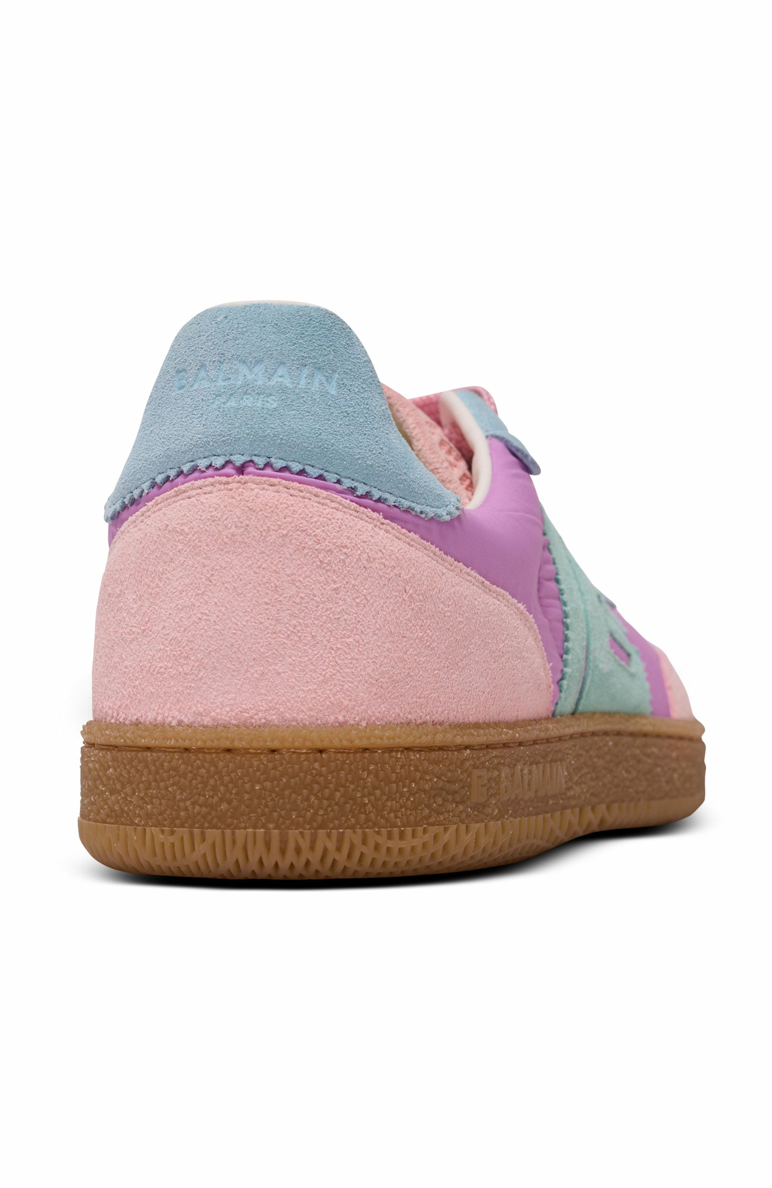 Balmain Swan Suede And Nylon Trainers in Multicolor at Nordstrom - 9