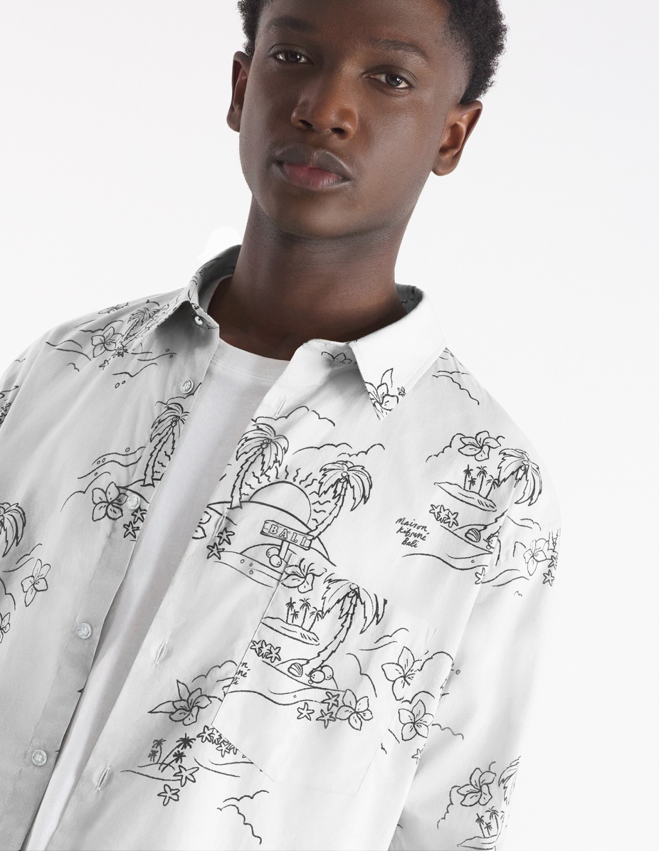 “TROPICAL PALM” RELAXED SHIRT - 4