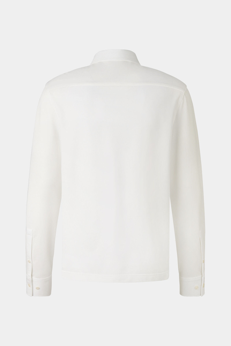 BOGNER Piqué shirt Franz in Off-White outlook