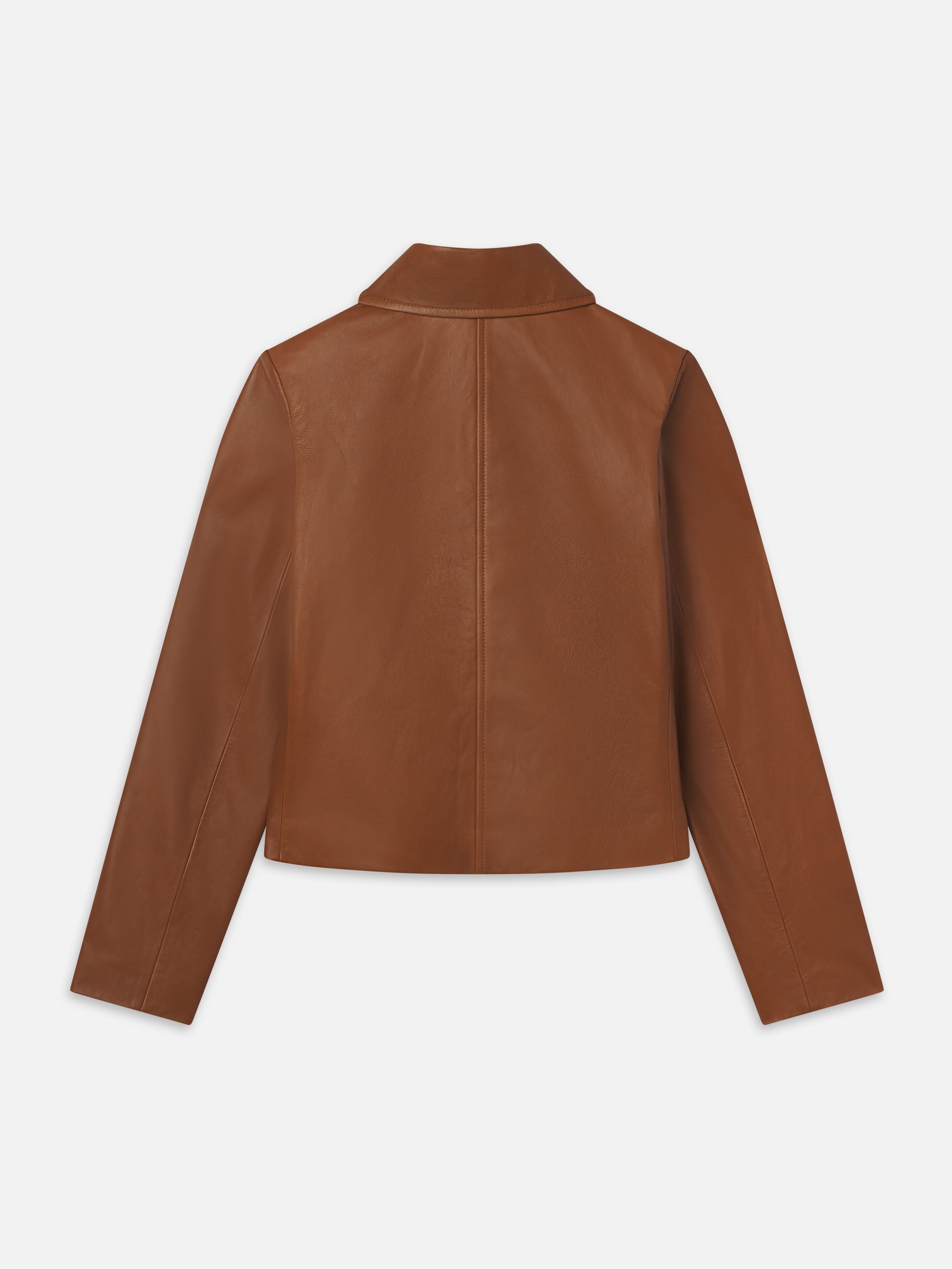 Ritz Femme Leather Jacket in Camel - 5