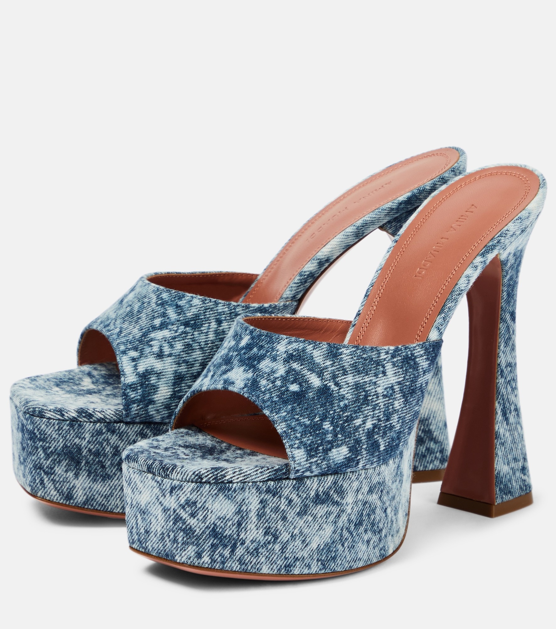 Dalida denim platform mules - 5