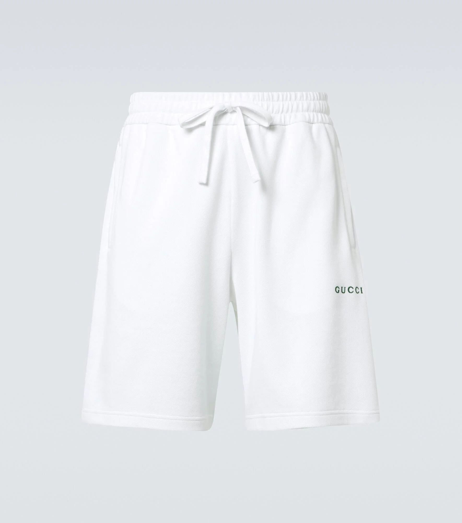 Webstripe cotton jersey shorts - 1