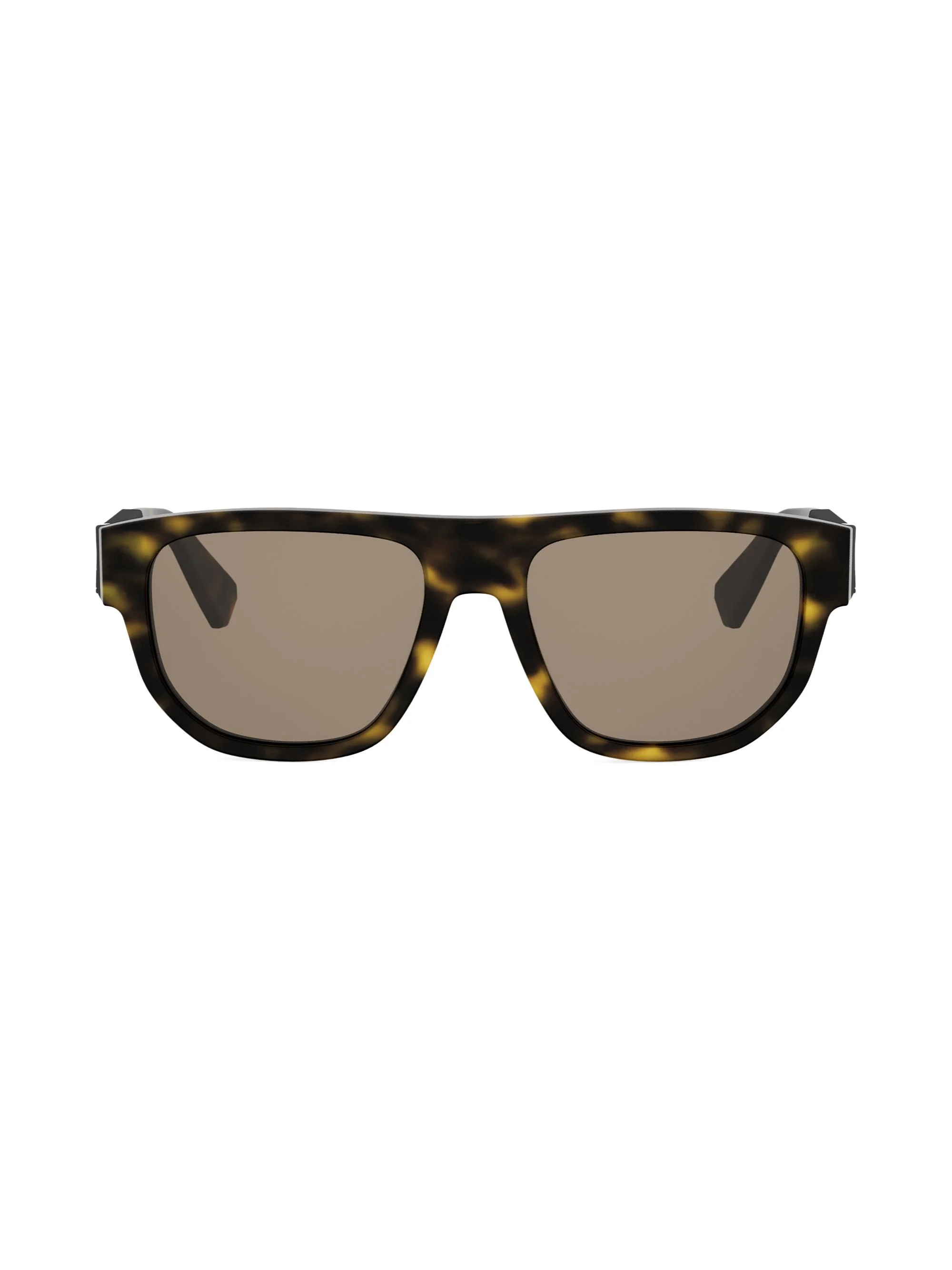 Women's Bvlgari Aluminium 55MM Rectangular Sunglasses - Dark Havana Brown - 1
